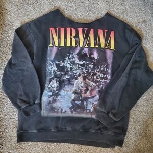 H&M Divided Nirvana "Unplugged in New York" Custom Sweatshirt